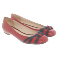 Gucci Slippers/Ballerinas Leather in Red