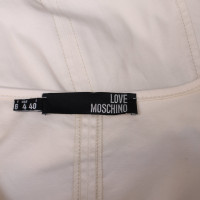 Moschino Love Vestito in Cotone in Crema