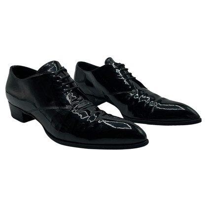 Miu Miu Lace-up shoes Patent leather in Black