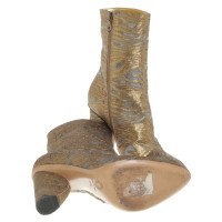 Dries Van Noten Ankle boots in metallic look