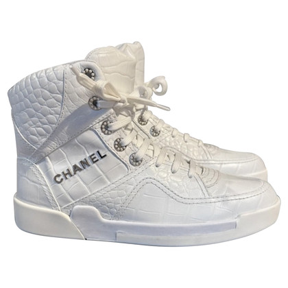 Chanel Sneakers Leer in Wit