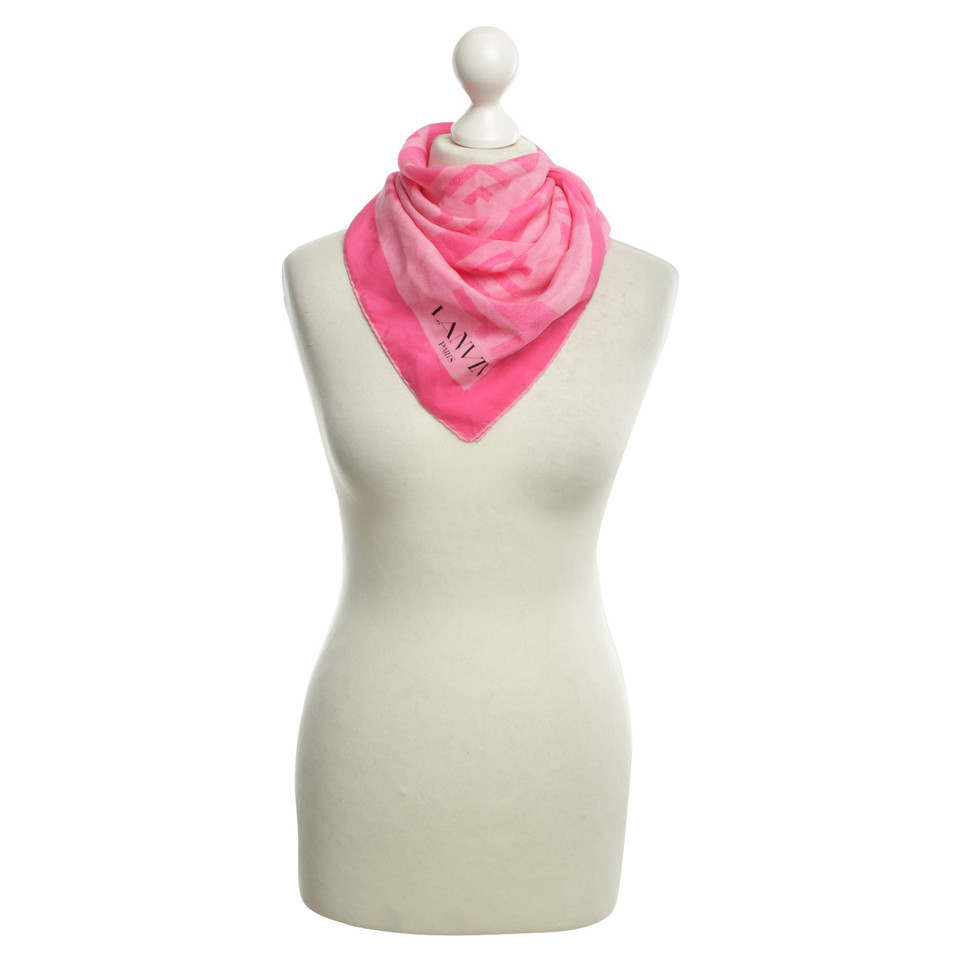 Lanvin Zijden sjaal in roze
