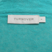 Turnover Cardigan in Turchese
