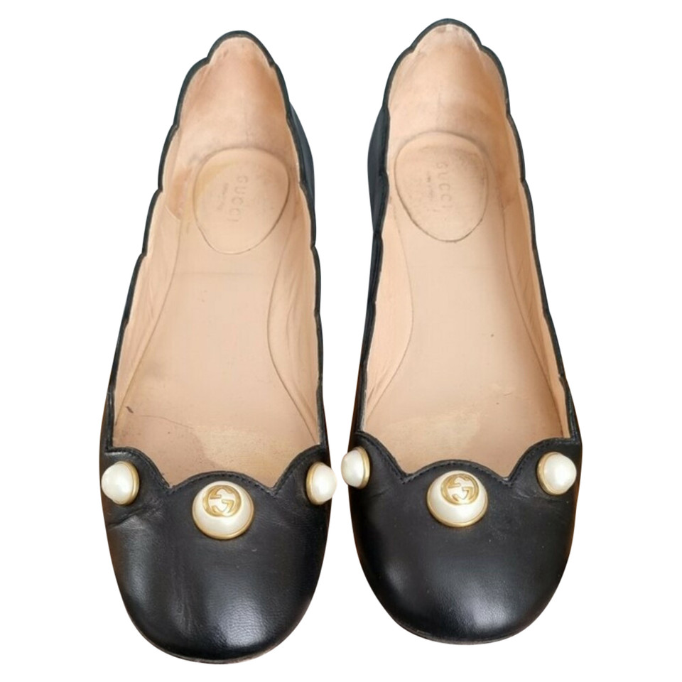 Gucci Mocassini/Ballerine in Pelle in Nero