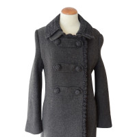 Prada grey tweed coat