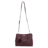 Michael Kors Handtasche aus Leder in Bordeaux