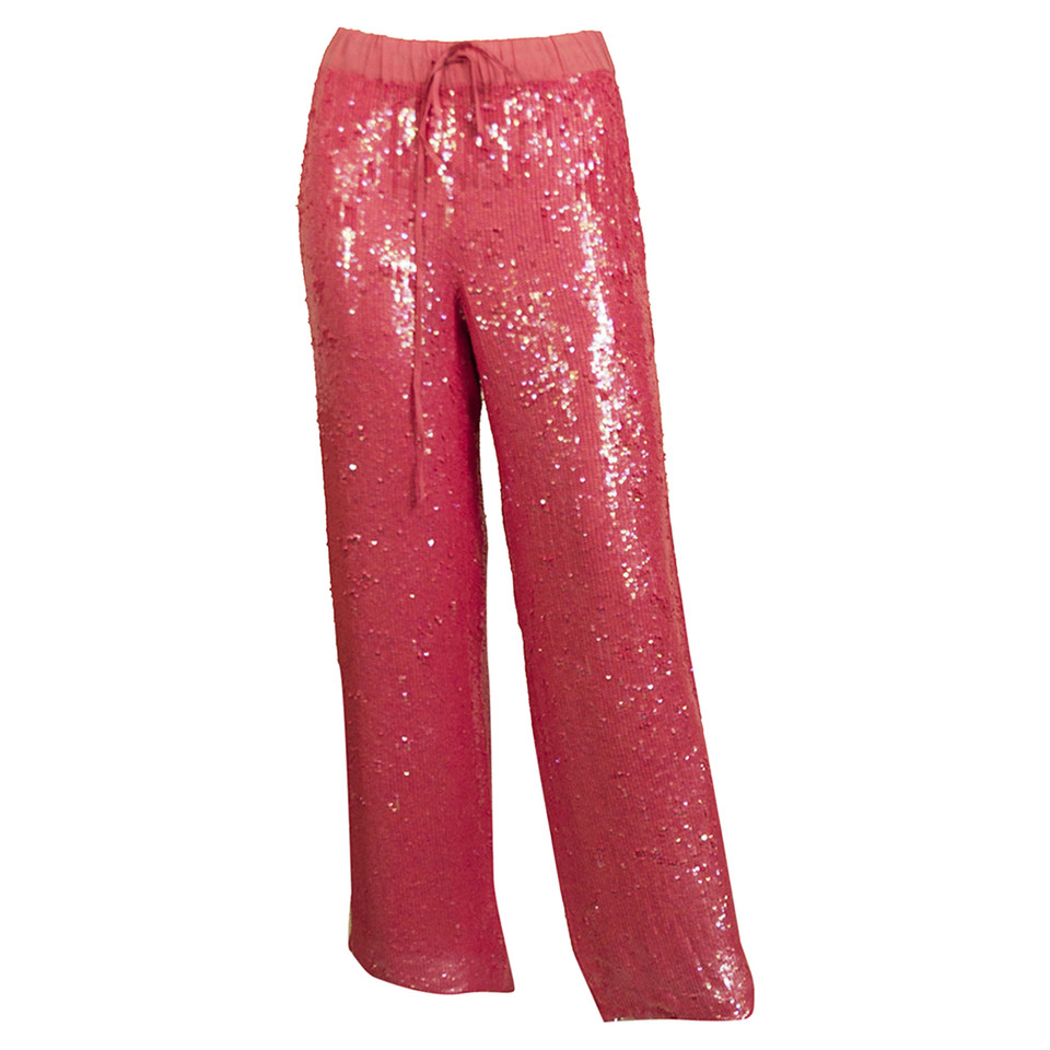 P.A.R.O.S.H. Trousers Viscose in Pink