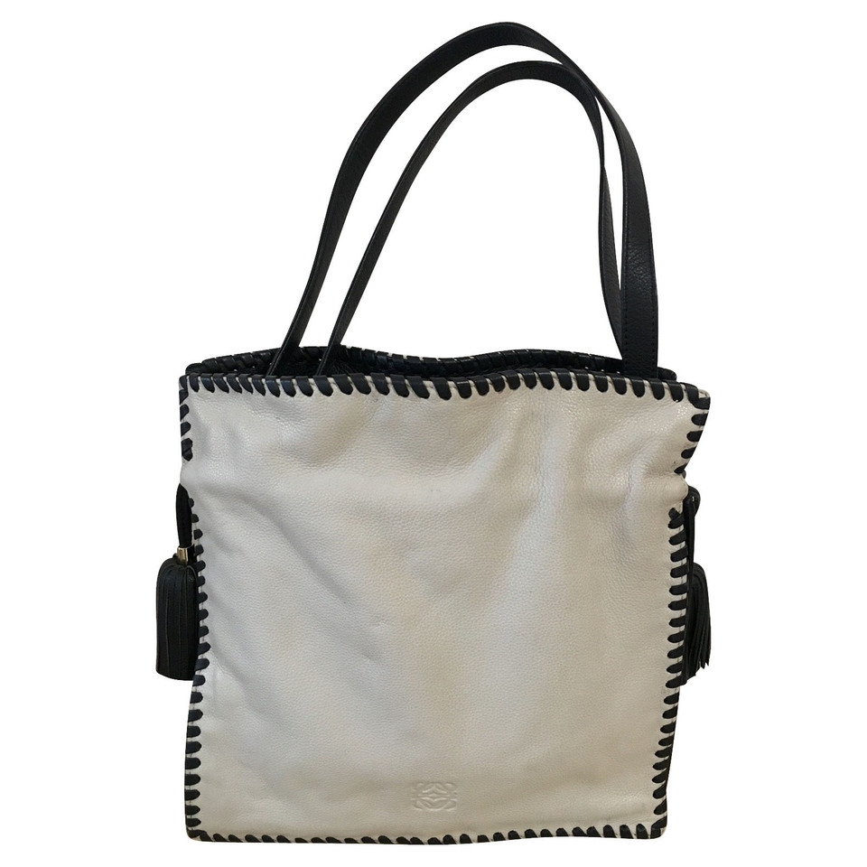 Loewe Tote Bag aus Leder in Beige