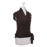 Diane Von Furstenberg top in dark brown