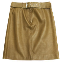Céline leather skirt