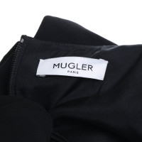 Mugler Robe en noir / argent