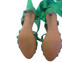 Oscar De La Renta Groene sandalen