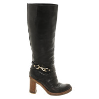 Mulberry Boots Leather in Black