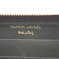 Mansur Gavriel Täschchen/Portemonnaie aus Leder in Grün