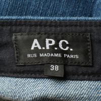 A.P.C. Jupe en Coton en Bleu