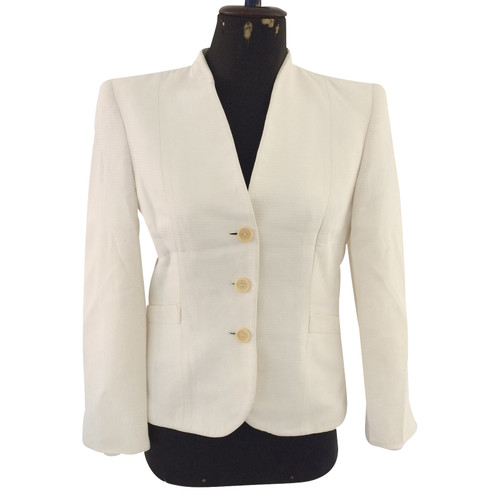 GIORGIO ARMANI Women's Weiße Jacke Size: IT 42 | Second Hand