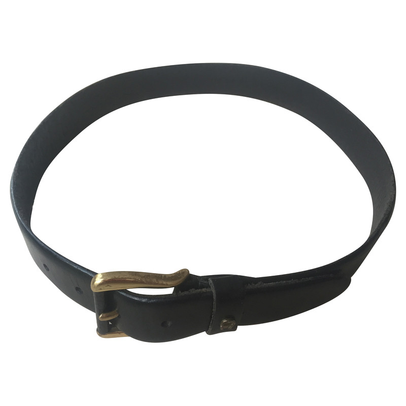 Aigner Black leather belt