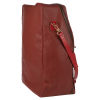 Louis Vuitton Travel bag Leather in Red