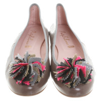 Pretty Ballerinas Slippers/Ballerinas Leather in Taupe
