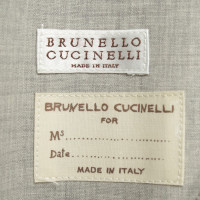Brunello Cucinelli Doppeljacke in Beige/Grau