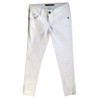 Atos Lombardini Paire de Pantalon en Coton en Blanc