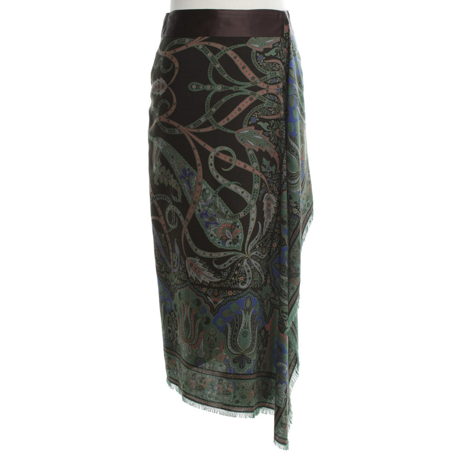 Etro Wrap skirt with pattern