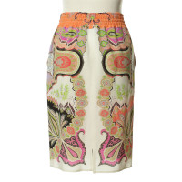 Etro Colorful silk skirt