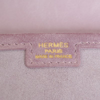 Hermès Jige PM aus Wildleder in Rosa / Pink