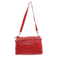 Givenchy Pandora Bag Medium Leer in Rood