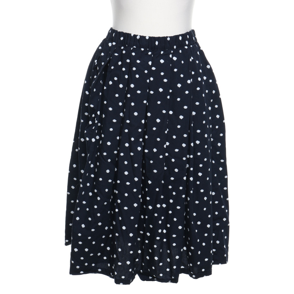 Comme Des Garçons skirt in dark blue / white