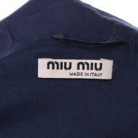 Miu Miu Cotton coat in blue