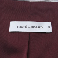René Lezard costume à fines rayures en noir