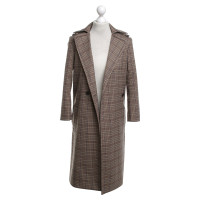 Sandro Coat with checked pattern