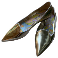 Emilio Pucci Slippers/Ballerinas Leather in Gold