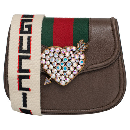 Gucci Totem Bag in Pelle in Marrone