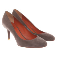 Santoni Pumps/Peeptoes Suède in Taupe