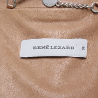 René Lezard Leren jas in bruin