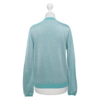 Moschino Love Cardigan en turquoise / argent