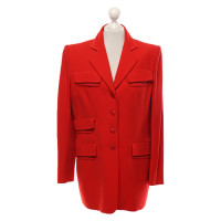 Hermès Giacca/Cappotto in Lana in Rosso