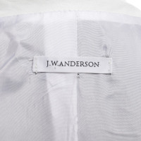 J.W. Anderson Veste en cuir noir / blanc