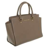 Michael Kors Handtas Leer in Taupe