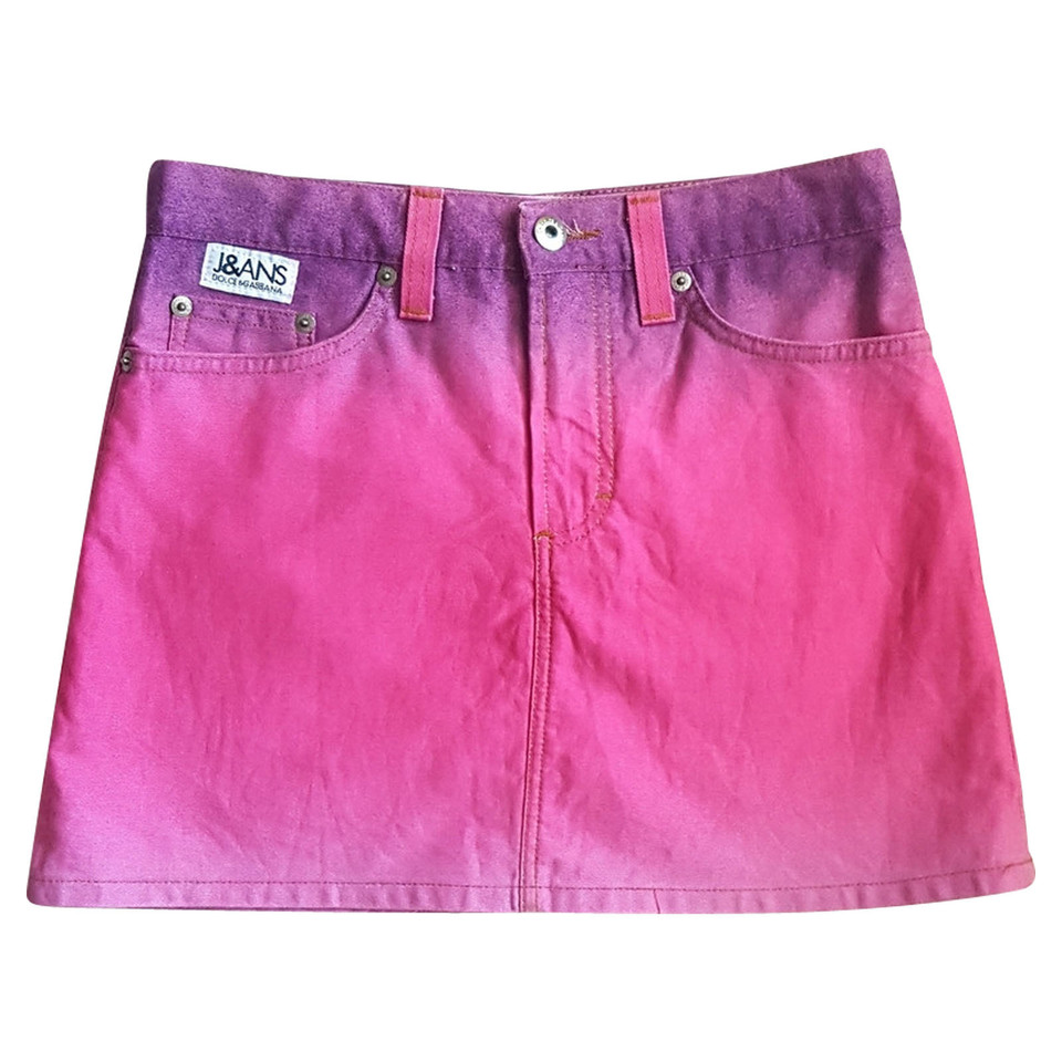 Dolce & Gabbana Skirt Jeans fabric in Pink