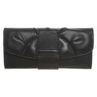 Elie Saab Clutch Bag Leather in Black