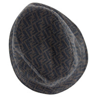 Fendi Hut/Mütze aus Wolle in Braun