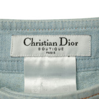 Christian Dior Staking broek in lichtblauw