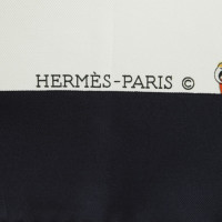 Hermès sciarpa di seta con motivo colorato