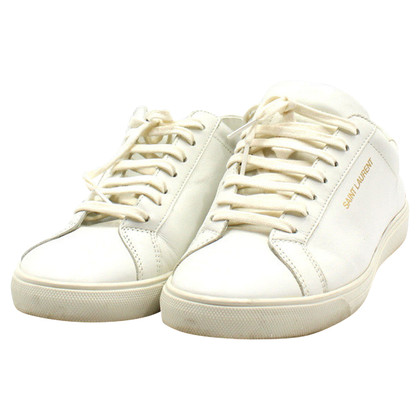 Saint Laurent Sneakers aus Leder in Weiß