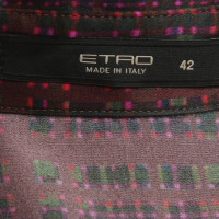 Etro Silk blouse with colourful patterns