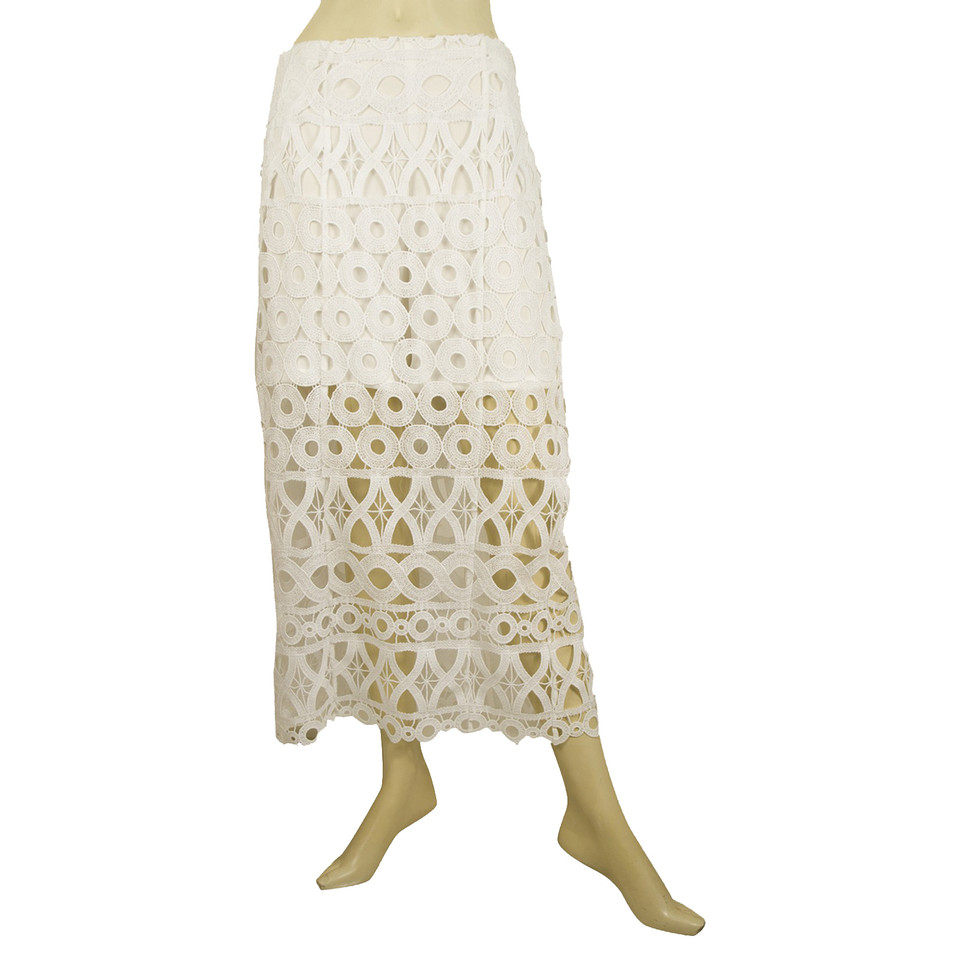 Dondup White lace skirt