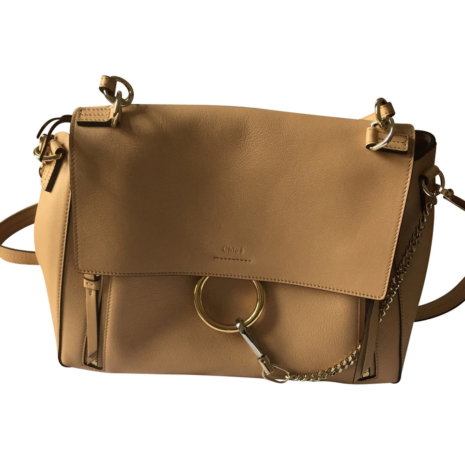 Chloé Faye Day Leather in Nude